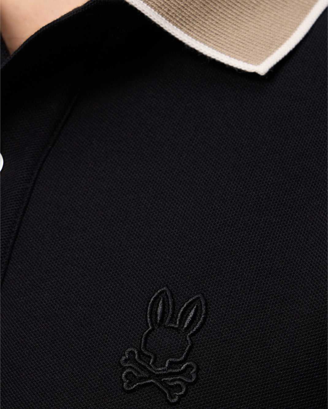 Polos Psycho Bunny Windcrest Pique Polo Shirt Noir Homme | KDO-89134872